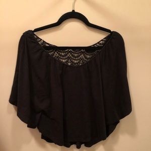 American Star Black nice Crop Top